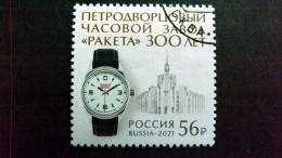 Russland 3059 Oo/used, 300 Jahre Uhrenfabrik Petrodworez „Raketa“ - Usados