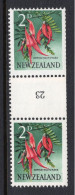 New Zealand 1960-66 Pictorials - Coil Pairs - 2d Kowhai - No. 23 - HM - Neufs