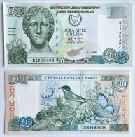 Cyprus 10 Lira Pounds 2005 P#2 UNC - Chypre