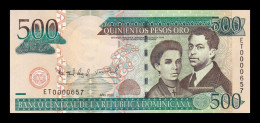 República Dominicana 500 Pesos Oro 2004 Pick 172c Low Serial 657 Sc Unc - Dominikanische Rep.