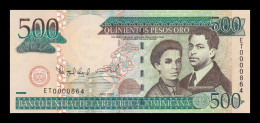 República Dominicana 500 Pesos Oro 2004 Pick 172c Low Serial 864 Sc Unc - República Dominicana