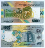 Central African States 500 Francs 2022 P New, Hybrid UNC - Stati Centrafricani