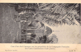 Nouvelle Calédonie - Case D'un Chef Canaque Sur Les Propriétés De La Compagnie Française Des.. - Carte Postale Ancienne - Nouvelle Calédonie