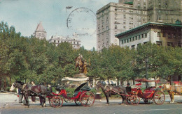 CPSM ETATS UNIS - Horse Drawn Carriages On 59th Street - New York City - Transport