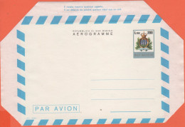 SAN MARINO - 1978 - AG10 - 200 Stemma - Aerogramma - Intero Postale - NUOVO - Ganzsachen