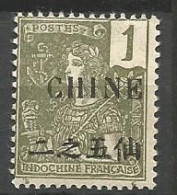 CHINE  N° 63 NEUF*  TRACE DE  CHARNIERE / MH - Nuovi