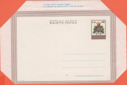 SAN MARINO - 1978 - BP5 - 120 Serie Ordinaria - Biglietto Postale - Intero Postale - NUOVO - Postal Stationery