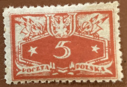 Poland 1920 Official Numeral 5 F - Used - Oficiales