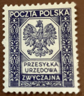 Poland 1935 Coat Of Arms - Polish Eagle - Used - Servizio