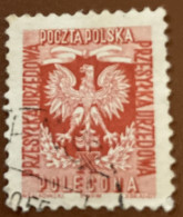 Poland 1950 Coat Of Arms - Polish Eagle - Used - Servizio