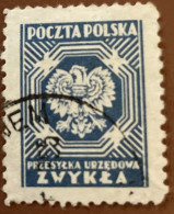 Poland 1954 Coat Of Arms - Polish Eagle - Used - Dienstzegels