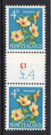 New Zealand 1960-66 Pictorials - Coil Pairs - 4d Puarangi - 13 - HM - Nuevos