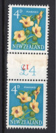 New Zealand 1960-66 Pictorials - Coil Pairs - 4d Puarangi - 17 - HM - Nuevos