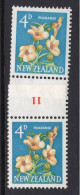 New Zealand 1960-66 Pictorials - Coil Pairs - 4d Puarangi - 11 - HM - Nuevos