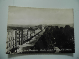 Cartolina Viaggiata "BENEVENTO Giardini Pubblici Al Viale Degli Atlantici" 1955 - Benevento