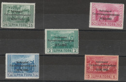 305 Montenegro Emissioni Di Cettigne  1943 - Francobolli Di Montenegro “Serto Della Montagna” Con Soprastampa - MNH - Duitse Bez.: Montenegro