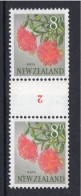 New Zealand 1960-66 Pictorials - Coil Pairs - 8d Rata - 2 - HM - Neufs