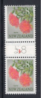 New Zealand 1960-66 Pictorials - Coil Pairs - 8d Rata - 4 - HM - Neufs