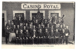 CPA  CASINO ROYAL : Harmonie La Lyre Esneutoise ( 1865-1909 ) Bien Animée - Circulée En 1913 - 2 Scans - Esneux