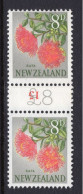 New Zealand 1960-66 Pictorials - Coil Pairs - 8d Rata - 15 - LHM - Neufs