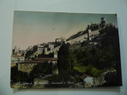 Cartolina Viaggiata "Repubblica Di S. Marino- Panorama E Rocca" 1956 - San Marino