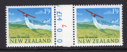 New Zealand 1960-66 Pictorials - Coil Pairs - 1/9 Top Dressing - Colour - 7 - HM - Nuevos