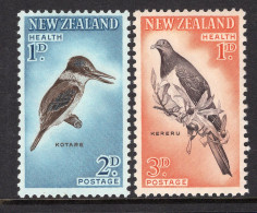 New Zealand 1960 Health - Kingfisher & Pigeon - Set HM (SG 803-804) - Neufs