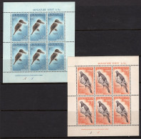 New Zealand 1960 Health - Kingfisher & Pigeon - MS Set Of 2 HM (SG MS804b) - Nuevos