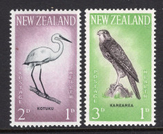 New Zealand 1961 Health - Egret & Falcon - Set HM (SG 806-807) - Neufs