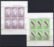 New Zealand 1961 Health - Egret & Falcon - MS Set Of 2 MNH (SG MS807a) - Neufs