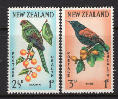 New Zealand 1962 Health - Birds Set HM (SG 812-813) - Neufs