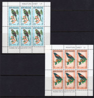 New Zealand 1962 Health - Birds MS Set Of 2 HM (SG MS813b) - Unused Stamps