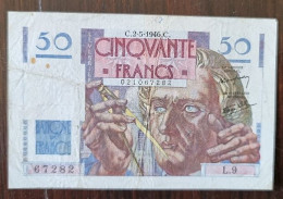 Billet 50 Francs LE VERRIER Du C.2-5-1946. C. (67282) - L.9 (la Photo Est Le Billet Vendu) - 50 F 1946-1951 ''Le Verrier''