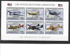 2006 CONGO KINSHASA 1800 N-T** Avions Militaires Américains, Non Dentelé, Côte 24.00 - Usati