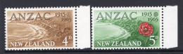 New Zealand 1965 50th Anniversary Of Gallipoli Landing Set MNH (SG 826-827) - Neufs