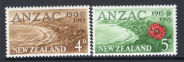 New Zealand 1965 50th Anniversary Of Gallipoli Landing Set MNH (SG 826-827) - Nuevos