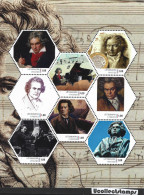 Luxemburg 2023   Ludwig Van Beethoven      Sheetlet     Postfris/mnh/neuf - Nuovi