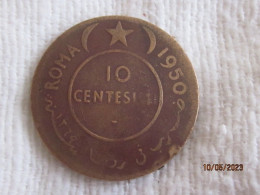 Somalia AFIS: 10 Centesimi1950 - Somalië