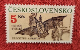 TCHECOSLOVAQUIE Chauve Souris, Bat, Muerciélago. Souris,Yvert N° 2866 Neuf Sans Gomme - Vleermuizen