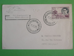 BS16 CONGO BELGE   BELLE LETTRE RR 1958  LIAISON AVION  LEOPOLDVILLE A JETTE BELGIQUE  + AFFR. PLAISANT++ ++ - Brieven En Documenten