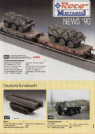 Catalogue ROCO Minitank News 1990 HO 1/87- En Allemand, Anglais Et Français - Duits