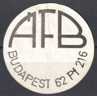 State Development Bank / ÁFB Állami Fejlesztési Bank Close LABEL CINDERELLA VIGNETTE 1980 Hungary Budapest - Dienstzegels