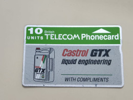 United Kingdom-(BTA012)-CASTROL GTX-(10units)(31)-(042F07103)-price Cataloge3.00£-mint Card+1card Prepiad Free - BT Emissions Publicitaires