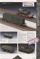 Catalogue ROCO Minitank News 1993 HO 1/87- En Allemand, Anglais Et Français - Tedesco