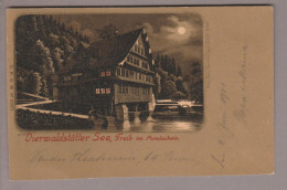 CH UR Seelisberg Treib 1901-06-02 Mondschein-Litho #85081 D.R.GM. Gebr.Metz - Seelisberg