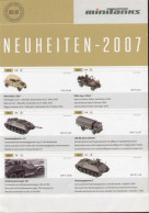 Catalogue ROCO Minitank News 2007 HO 1/87- En Allemand, Anglais Et Français - German