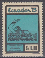 EQUATEUR Swimming, Natation, Schwimmsport Yvert 1 Valeur Emise En 1975. Neuf Avec Charnière ** MLh - Zwemmen