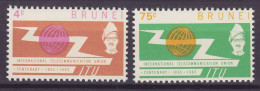Brunei 1965 Mi. 108-09, Internationale Fernmeldeunion ITU Complete Set, MNH** - Brunei (...-1984)