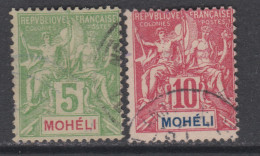 Mohéli N° 4 / 5 O Type Groupe : Les 2 Valeurs Oblitérées Sinon TB - Used Stamps