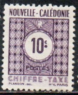 NOUVELLE CALEDONIE NEW NUOVA CALEDONIA 1948 POSTAGE DUE STAMPS TAXE SEGNATASSE 10c MH - Postage Due